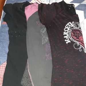 3 harley davidson t shirts